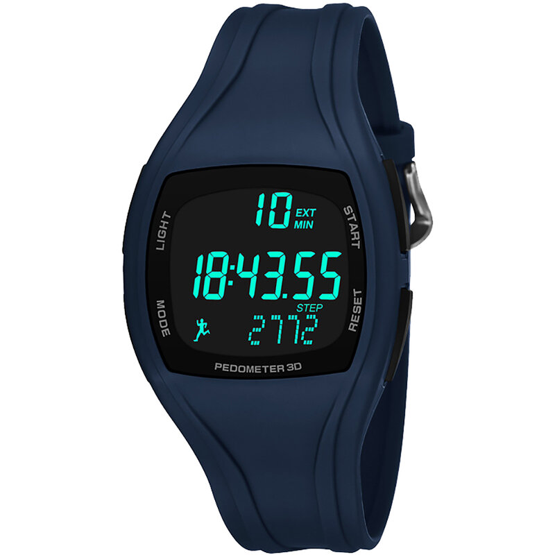 Montre-bracelet numérique étanche pour homme, podomètre 3D, alarme, chronographe, multifonction, jam tangan, mode, nouveau