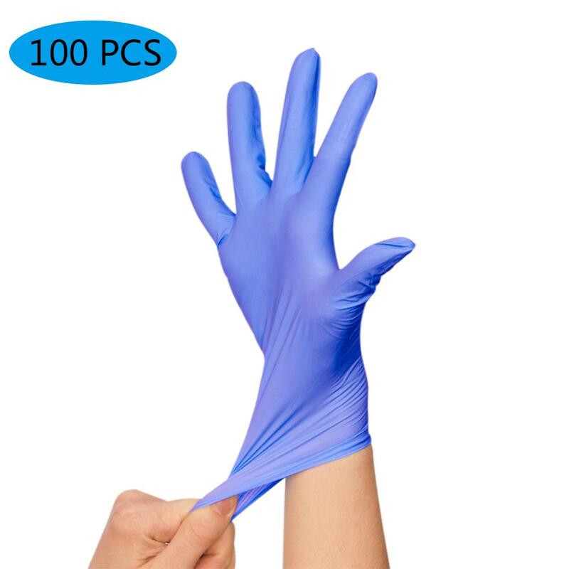 100 pièces/ensemble multifonction jetable Nitrile gants anti-poussière maison jardin gants ménage nettoyage lavage jetable