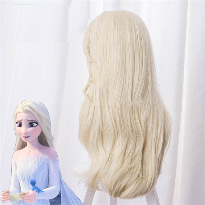 Froz 2 rainha da neve cosplay perucas elsa anna kristoff perucas de homens e mulheres rainha do gelo princesa cabelo peruca de halloween acessórios