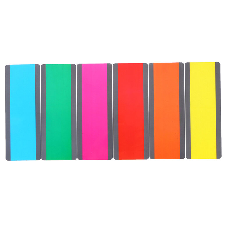 12 Pcs Guided Reading Highlight Strips Overlay Bookmarks for Children Guided Reading Auxiliary PVC Transparent Effect Bookmark
