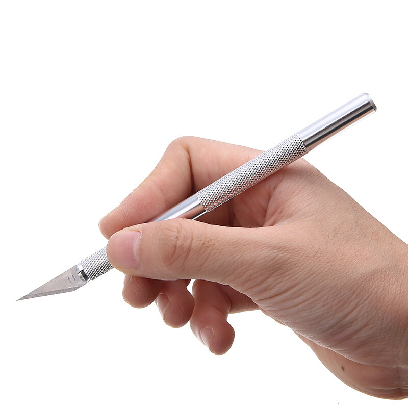 1 zestaw 10 ostrzy do grawerowania metalowych drewno papier noże narzędzia nóż do rękodzieła narzędzia do rzeźbienia nóż introligatorski papierniczych