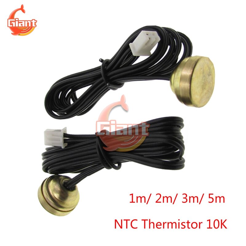 Termostato magnético do radiador do sensor de medição da temperatura da ponta de prova 10k dedicado termistor ntc 1m/ 2m/ 3m/ 5m alta precisão