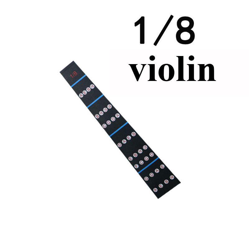 Adesivo de dedo para violino 4/4-1/10, adesivo para posição de passo, sem cola, adesivo transparente para dedo, adesivo de posição