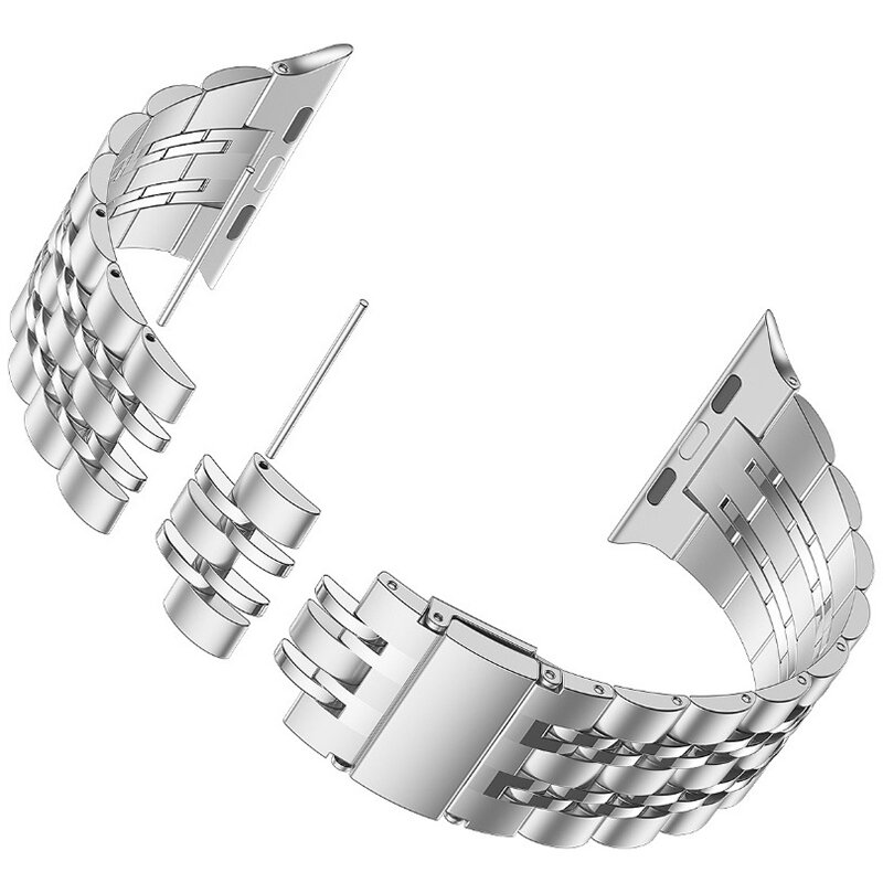 Per Apple watch 6 cinturini serie se 5 4 44mm 40mm bracciale adattatori aggiornati cinturino in acciaio inossidabile per cinturini iwatch 3 42mm 38mm