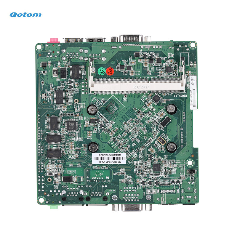 Qotom-Mini PC de escritorio Industrial, CPU sin ventilador J1900, Quad Core, 2,42 GHz, 24/7x86