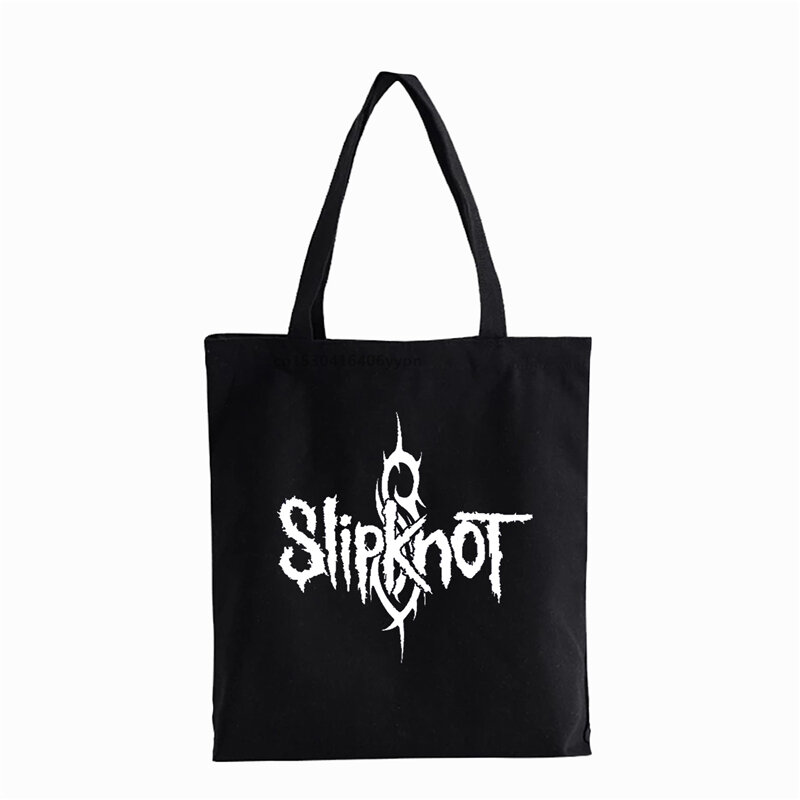 Тяжелый металлический принт, мужская сумка через плечо рок-группы, забавная Холщовая Сумка подготовка к Hell Tour, сумка для покупок большой вместимости Slipknot Band