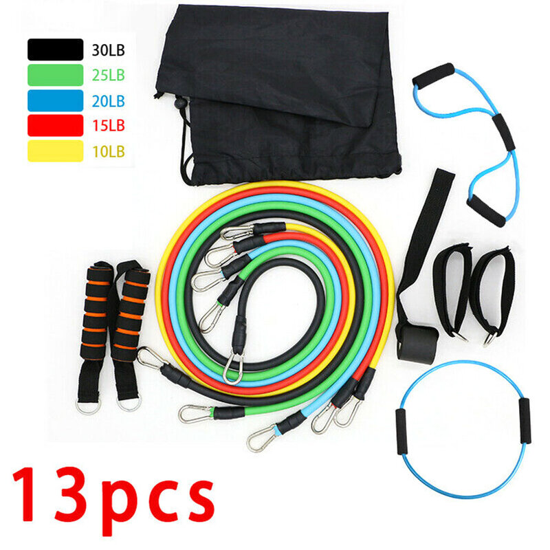 Fitness Resistance Bands Gym Tubes with Handle Exercise Pull Workout bands Rope Set Training Fitness Tubes Elastic Pull Rope