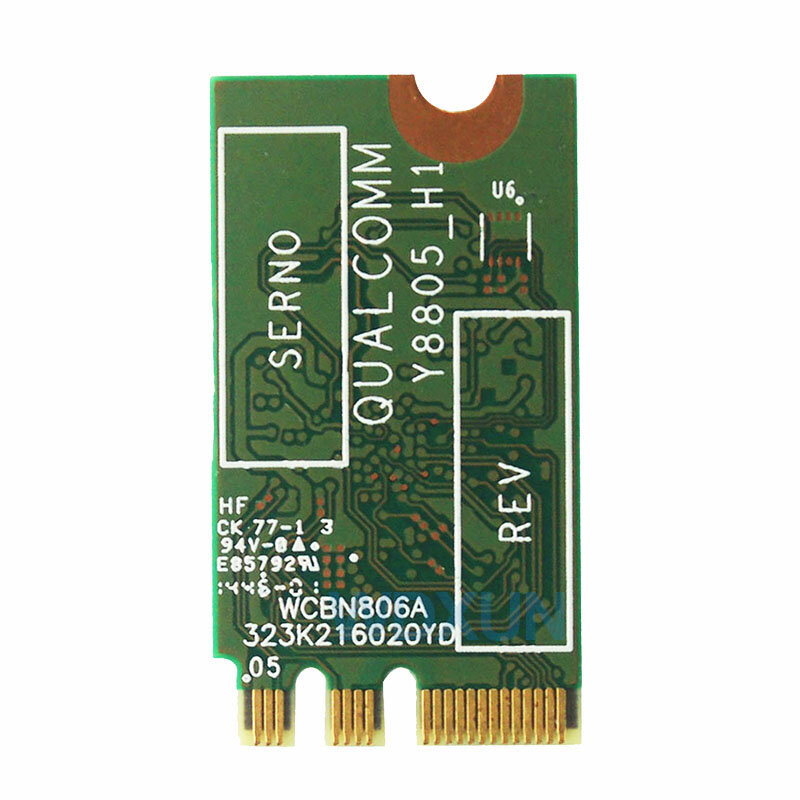 อะแดปเตอร์ไร้สายการ์ดสำหรับ QCA9377 QCNFA435 QCNFA 435 802.11AC Bluetooth 4.1 433M 2.4G/5G WIFI WLAN การ์ด