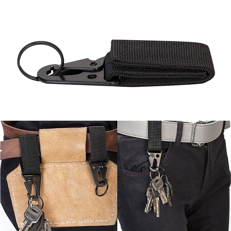 Mini ensemble d'accessoires de fixation Molle, pour gilet de sac à dos tactique avec ceinture, porte-clés anneau en D, mousqueton Grimlock, Clip d'engrenage