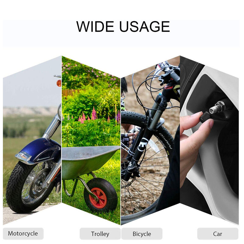 AUTCOAT ยาง Stem Valve Caps,O แหวนยาง,Universal Stem สำหรับรถยนต์,SUV,จักรยานและจักรยาน,รถบรรทุก,รถจักรยานยนต์