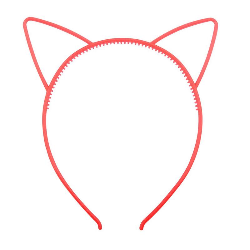 Natal gato orelha bandana 6 peça brilhantes faixas de cabelo acessórios acender orelhas de gato hairband para mulheres meninas crianças festa de fadas