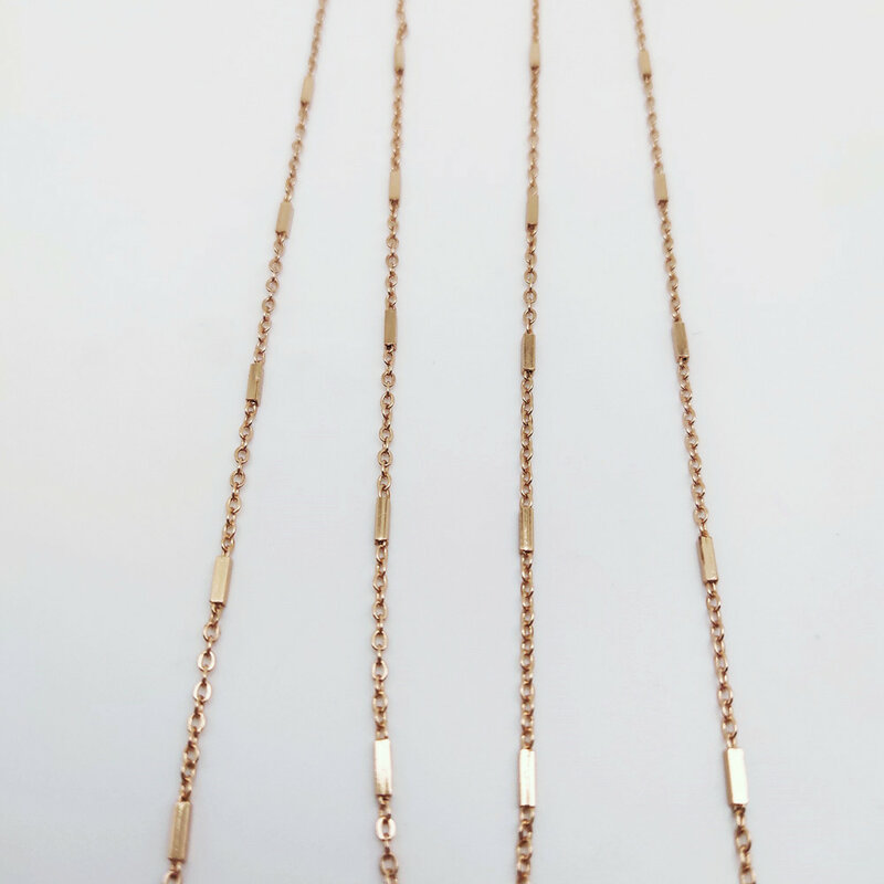 ELANUOYY – chaîne en laiton doré 2 mètres, fabuleux maillons soudés