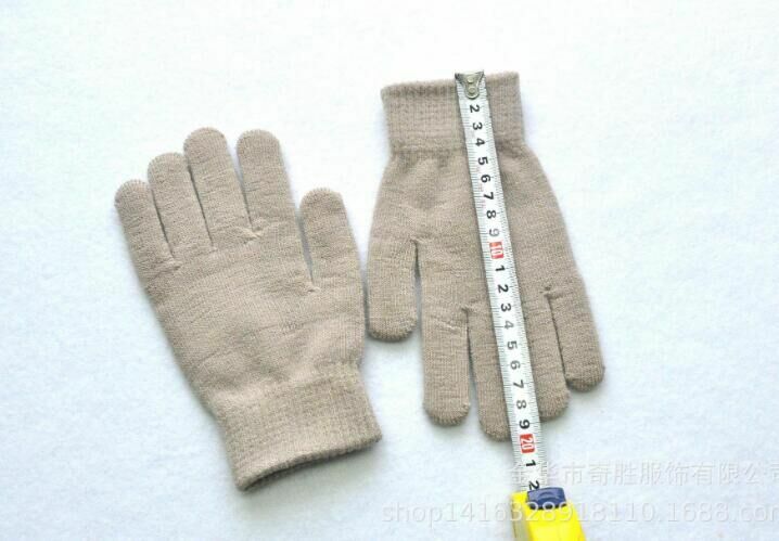 Gants d'hiver en laine tricotés pour femmes, mitaines à doigts complets, pour enfants, chauds pour l'hiver
