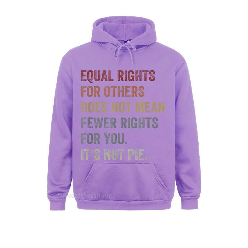 他の人の権利は、女性のためにあなたのパーカーの権利を意味していませんパーソナライズされたスウェットシャツのレトロなスポーツウェアの男性