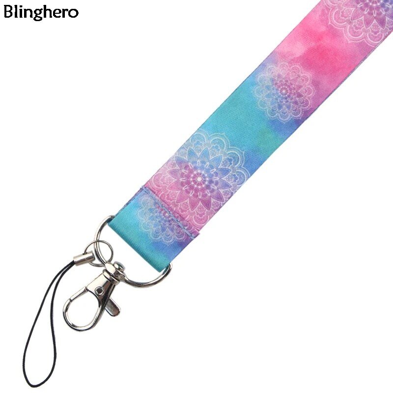Blinghero Starry Night Printing Lanyard For keys Phone Cool Phone Holder Neck Straps With Keyring DIY Hang Rope BH0148