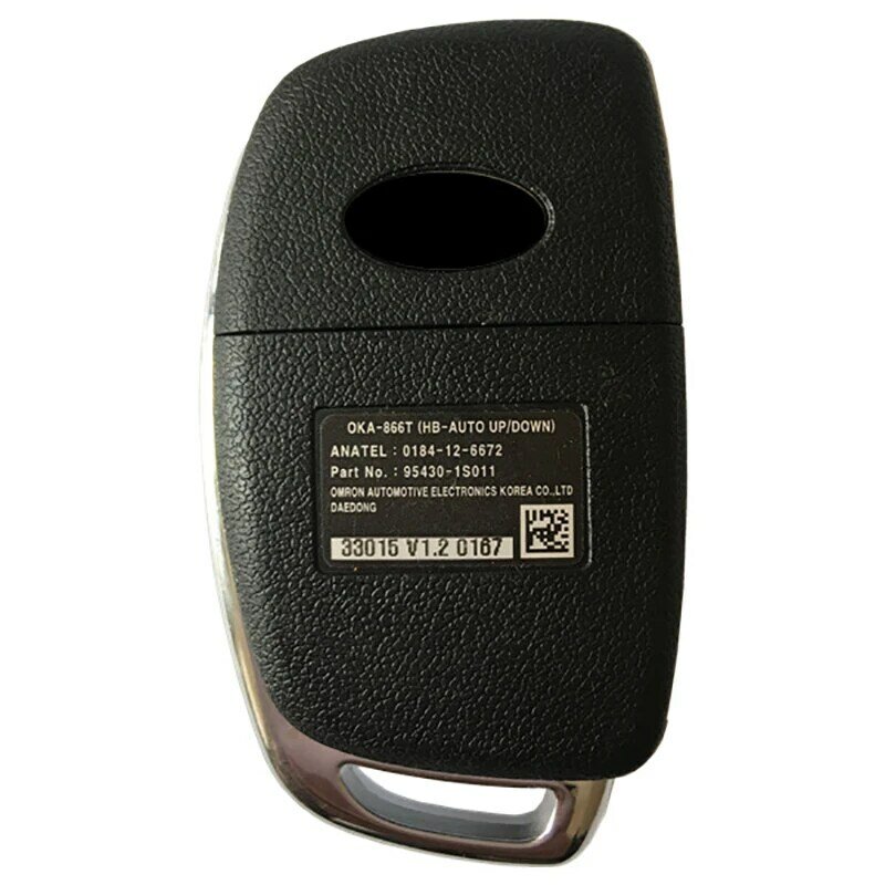 CN020065 PCB ของแท้3ปุ่มสำหรับ Hyundai HB20กุญแจรีโมทแบบพับไม่มี95430-1S011/1S001 OKA-866T ชิป4D60