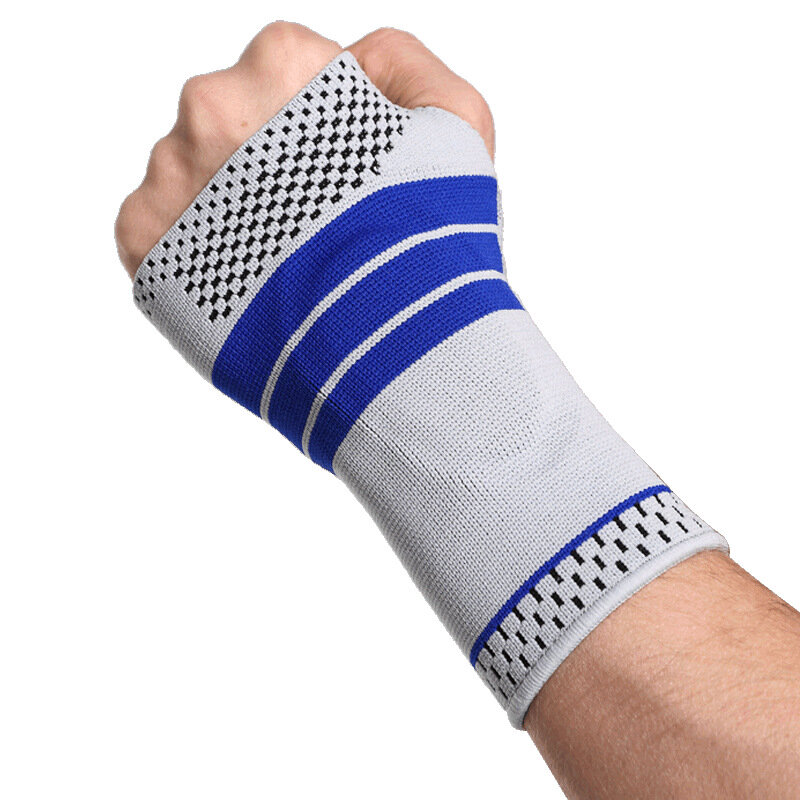 Silicone Palm Wrist Hand Support Gloves for Men and Women, Elastic Brace Sleeve, Sports Bandage Gloves, Outdoor Sports Safety