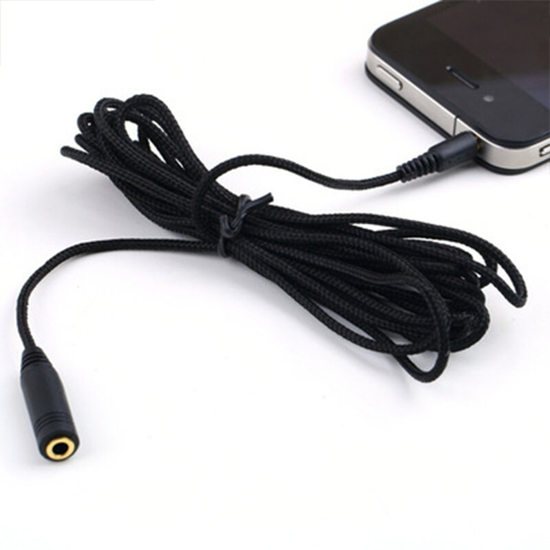 3,5 мм удлинитель AUX c двумя штекерами стерео кабель с разъемом для наушников MP3/4 мобильного телефона компьютера 5/3/1,5 м ультрадлинный кабельны...