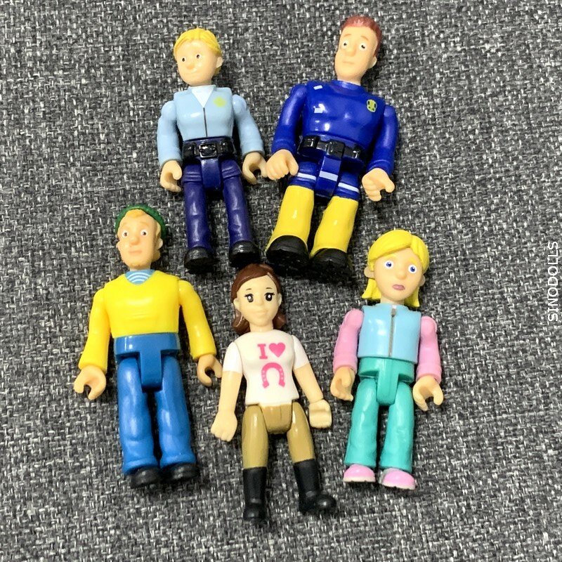 Много оригинальных подвижных пожарных Сэм ПВХ Фигурки игрушки для детей
