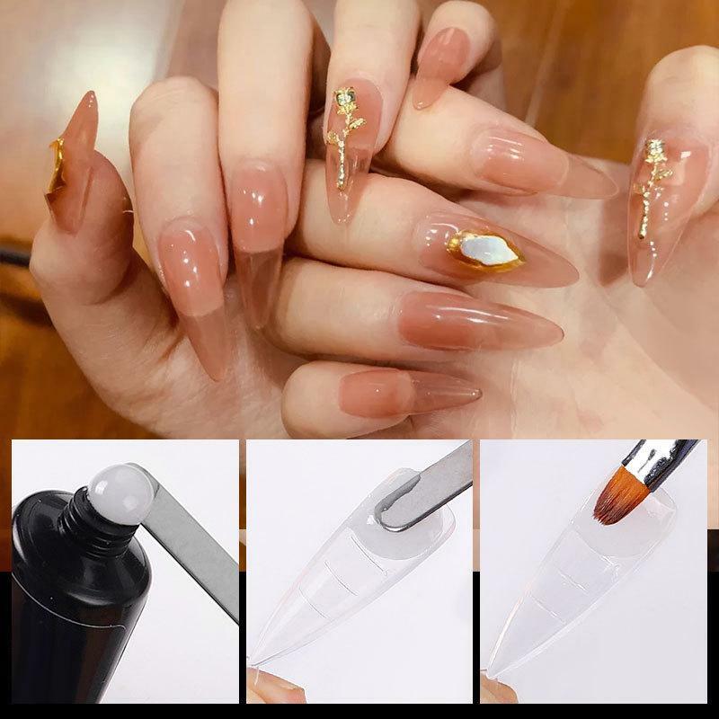 UR SUGAR 15ml Nail Extension Gel Set Acrylic Quick Building Hard Gel For Finger Prolong Form Tips Manicure Extension Tool Kits