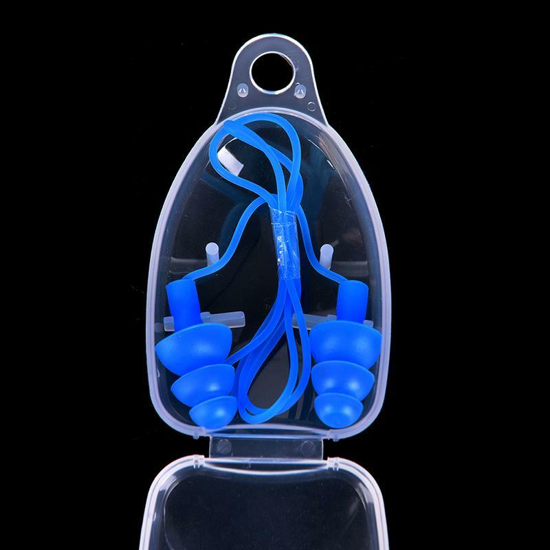 1 buah sumbat telinga renang silikon lembut Universal Aksesori kolam penutup telinga berenang Olahraga Air