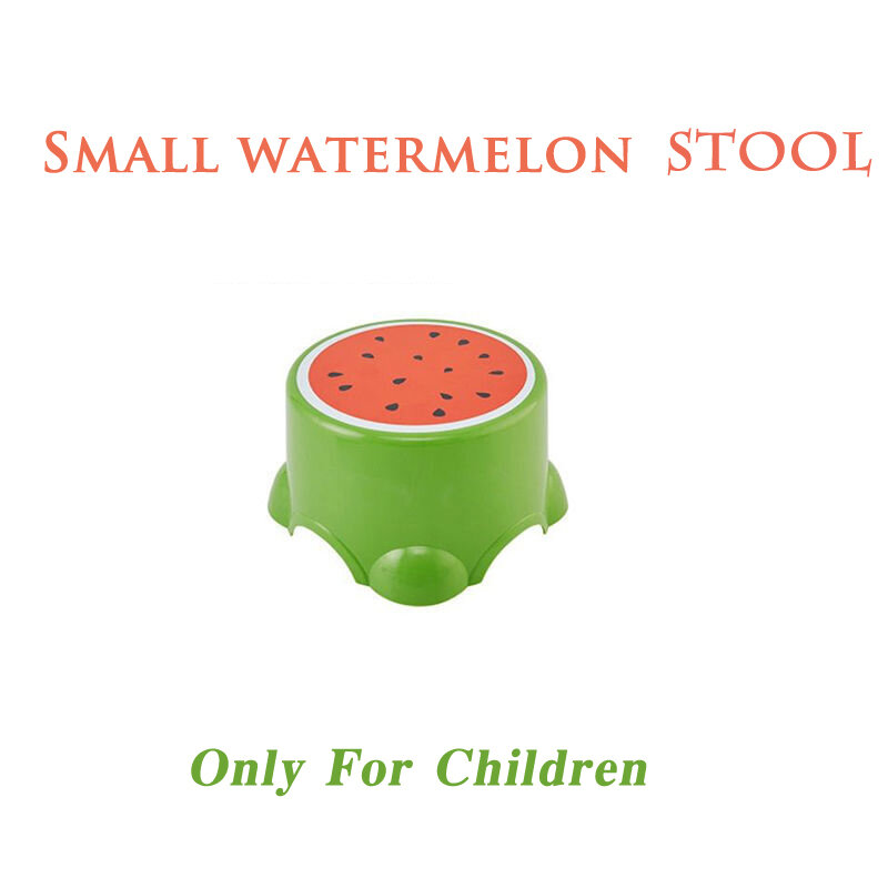 Silla de baño para niños, taburete pequeño con forma de fruta de dibujos animados, reposapiés cambiantes, antideslizante, estable y práctico