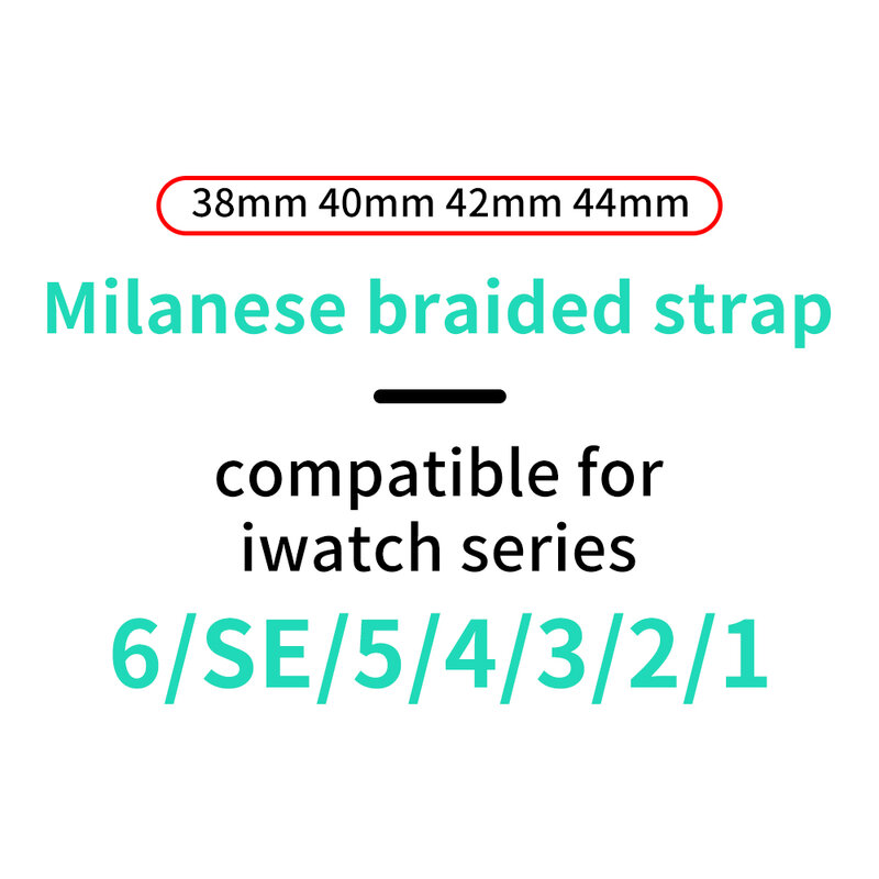 Pulseira de aço inoxidável para apple watch 5 6 se banda 38mm 44mm laço milanês para iwatch série 5/4/3/2 40mm 42mm pulseira