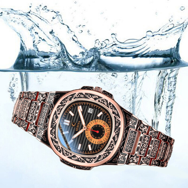 クォーツ時計男性ファッションカジュアル男性腕時計防水ビジネスメンズ腕時計クォーツ鋼ベルト男性腕時計レロジオmasculino