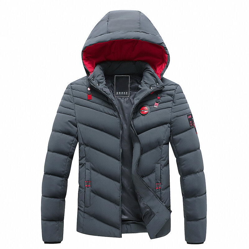 Men 2023 Winter New Hot Classic Hooded Windproof Thick Warm Jacket Coat Parka Men Fashion Multiple Pocket Casual Brand Parka Men