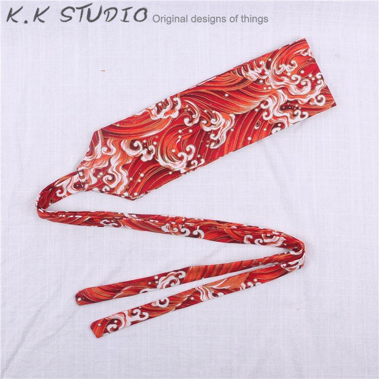 Ropa china Element Crane, algodón y lino, estilo japonés, Kimono estampado, faja ancha para mujer, albornoz Harajuku, alfombras de cintura