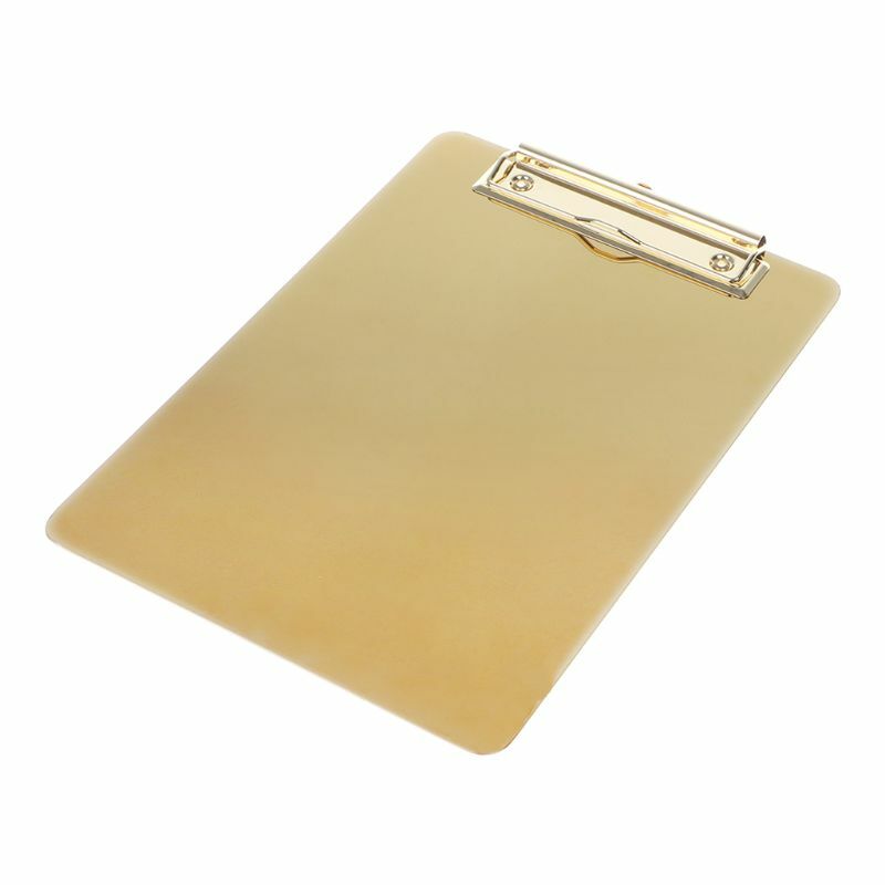 Metal Clipboard Writing Pad File Folders Document Holder Desk Storage School Office Stationery Supply 3 Sizes D5QC