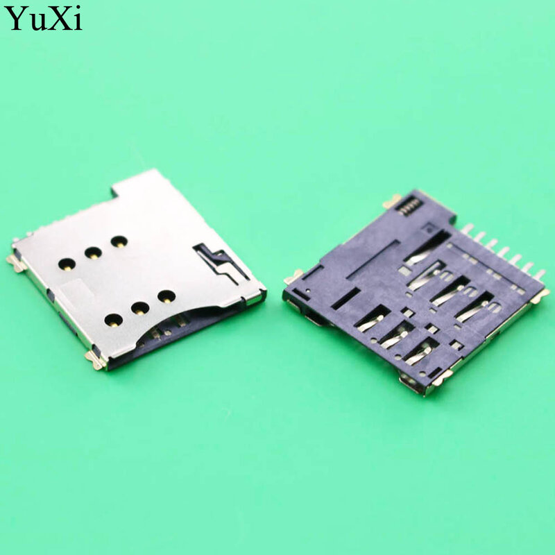 Yuxi real conector de substituição para cartão micro sim, conector com 7 pinos encaixes de alta qualidade