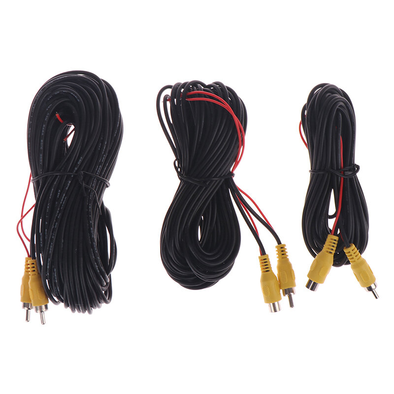 RCA Male Female Car Reverse Rear View Camera Video Extension Cable Cord Autos Accessories For In-vehicle Cameras Parking Monitor