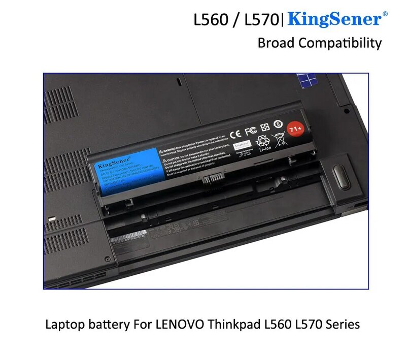KingSener-Batterie d'ordinateur portable pour Lenovo, ThinkSub L560, L570, SB10H45073, SB10H45074, SB10H45071, 00NY488, 00NY489, 00NY486, 10.8V, 48WH