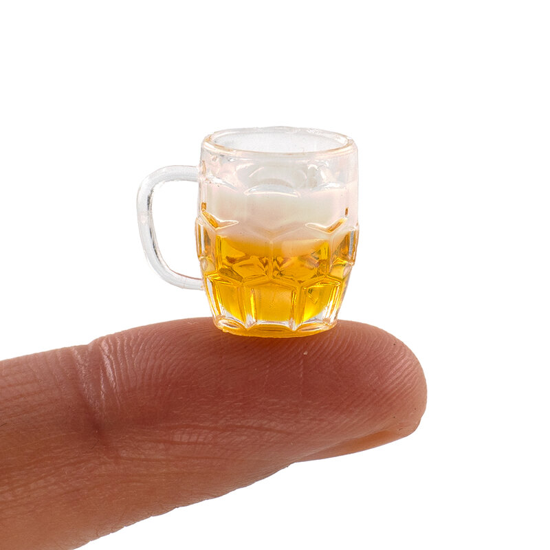 1/12 Dollhouse Miniature แก้วเบียร์ Mini ถ้วยมะนาวเครื่องดื่มของเล่นสำหรับ Ob11 Bjd Blythe ตกแต่งตุ๊กตาอุปกรณ์เสริม House