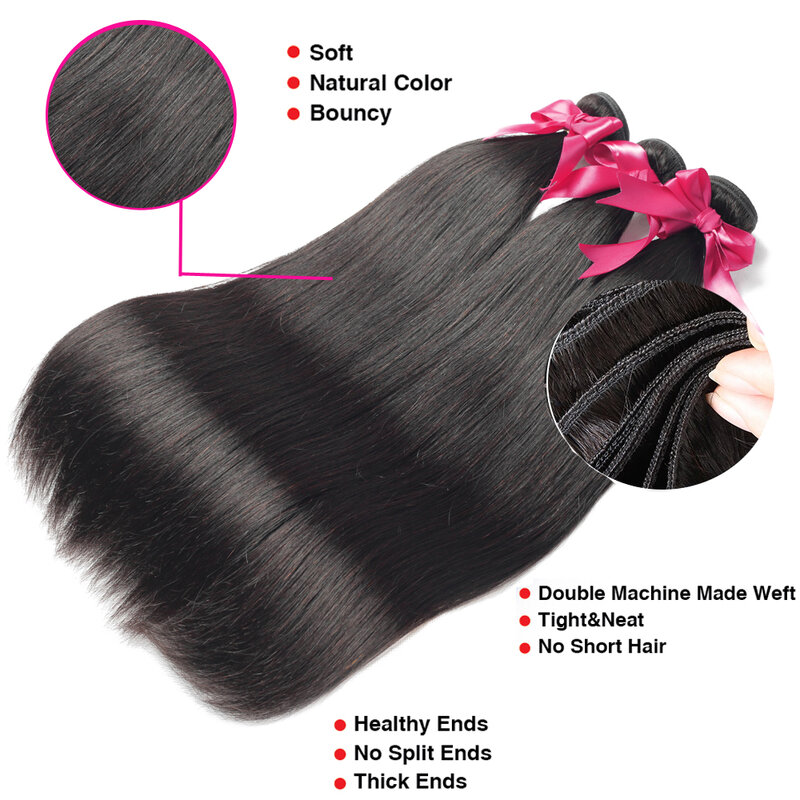 Beaudiva Hair 5/10 wiązki oferty brazylijskie pasma prostych włosów 100% ludzkie włosy pasma włosów typu Remy włosy w naturalnym kolorze rozszerzenie