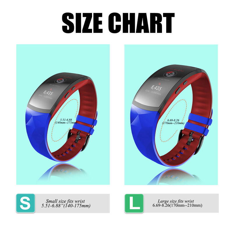 ANBEST Compatible pour Samsung Gear Fit 2 Pro Bracelet Silicone Fitness Bracelet de montre pour Samsung Gear Fit 2 Pro Bracelet de montre SM-R360