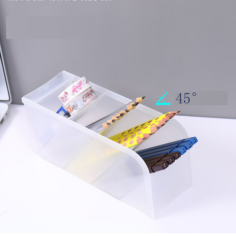 2021 nuovo portapenne da scrivania di grande capacità matita scatola di immagazzinaggio per trucco organizzatore da tavolo custodia per ufficio cartoleria per ufficio