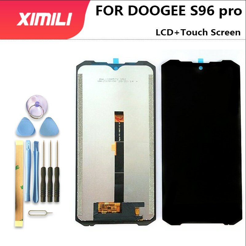 Doogee s96 pro用の交換用lcdタッチスクリーンセット,100% インチ,ガラス修理ツール,6.22オリジナル,新品