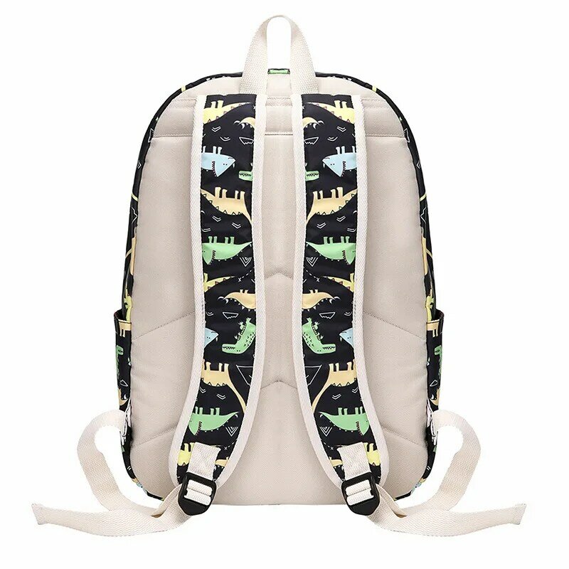 Atinfor marca oxford à prova dwaterproof água conjunto mochila para adolescentes com lancheira sacos de impressão animal estudante bolsa para portátil