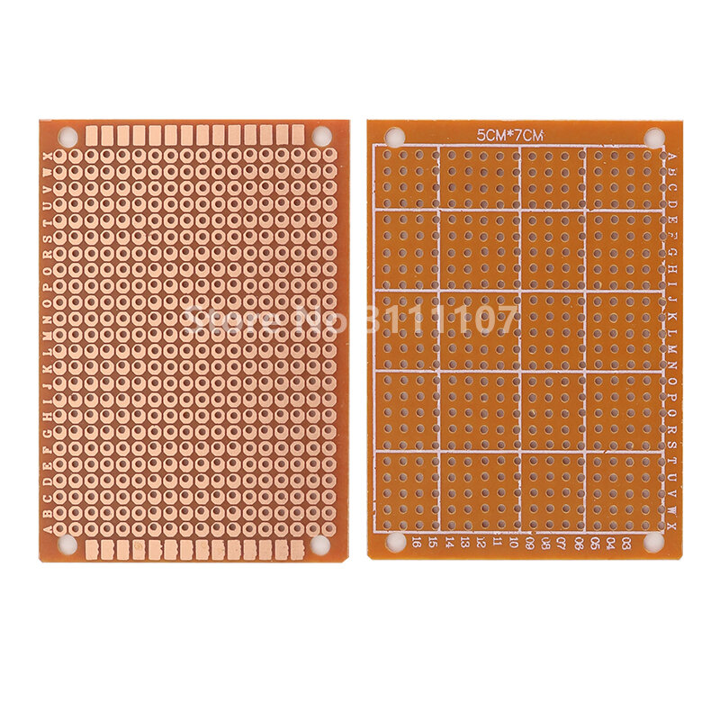 10PCS/LOT 5*7cm Single-Sided Bakelite pcb Circuit Board Universal Hole Board Universal Board