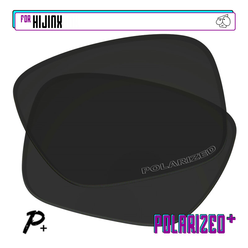 EZReplace Polarized Replacement Lenses for - Oakley Hijinx Sunglasses - Black P Plus