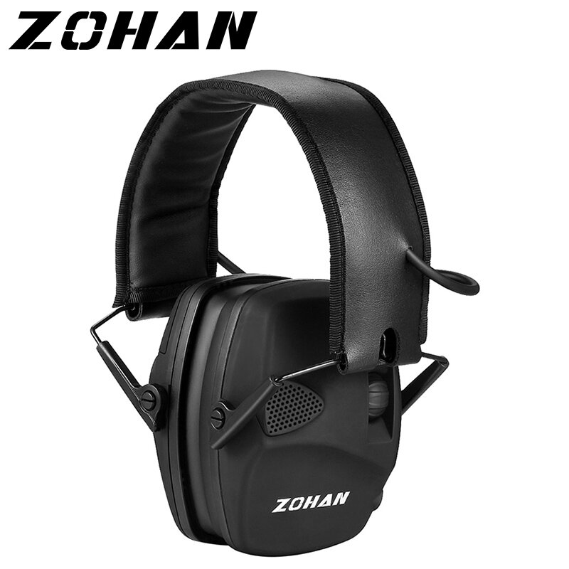 ZOHAN อิเล็กทรอนิกส์ยิงป้องกันหู Sound Amplification Anti-Noise Earmuffs Professional การล่าสัตว์หู Defender กีฬากลางแจ้ง