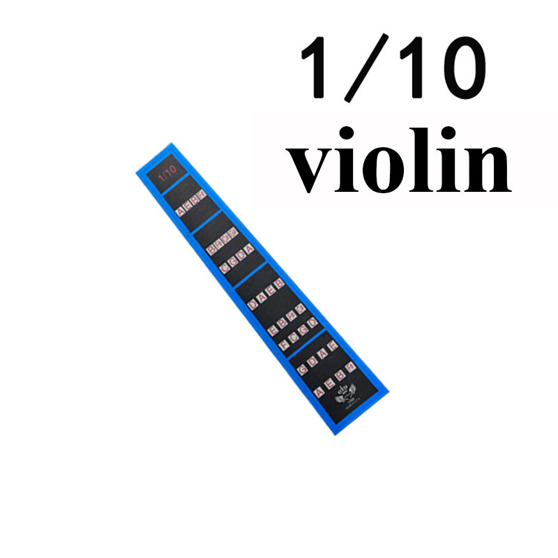 Autocollant pour touche de violon, étiquette de position, sans colle, transparent, 4/4-1/10