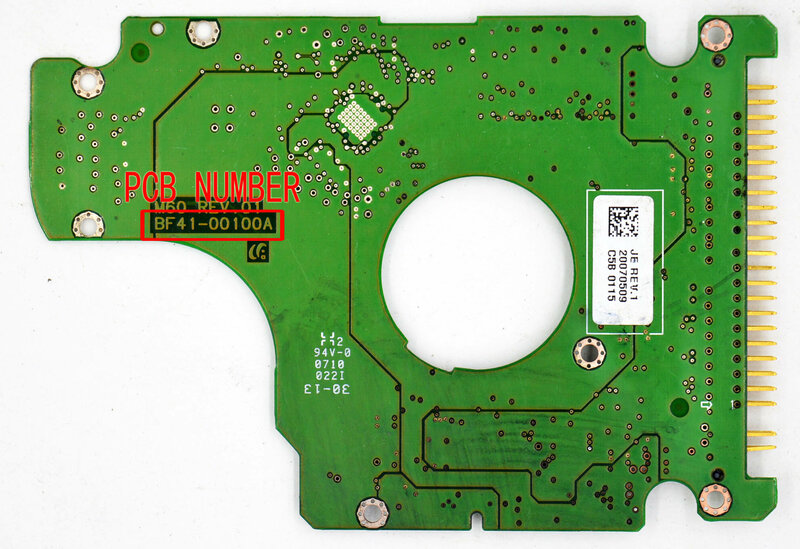 SA HM120JC / CNG 120G 2,5 pulgadas IDE SA notebook Disco Duro placa de circuito: BF41-00100A M60 REV.01