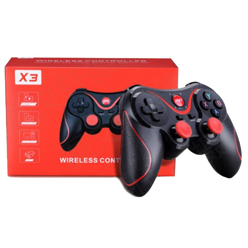 X3 sem fio joystick gamepad controlador do jogo sem fio joystick para o telefone móvel tablet caixa de tv titular