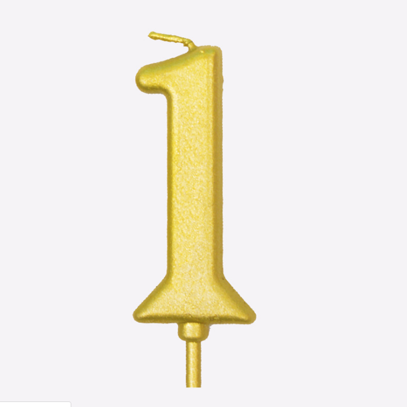 Emas Nomor 0-9 Selamat Ulang Tahun Kue Lilin Topper Dekorasi Perlengkapan Pesta Decoras Lilin DIY Dekorasi Rumah Nomor Perlengkapan Lilin
