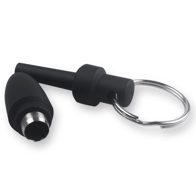Met Sleutelhanger Trekken Gat Draagbare Accessoires Cool Sigaar Punch Cutter Rubber Clip Rubber Metalen Sigaar Punch Cutter