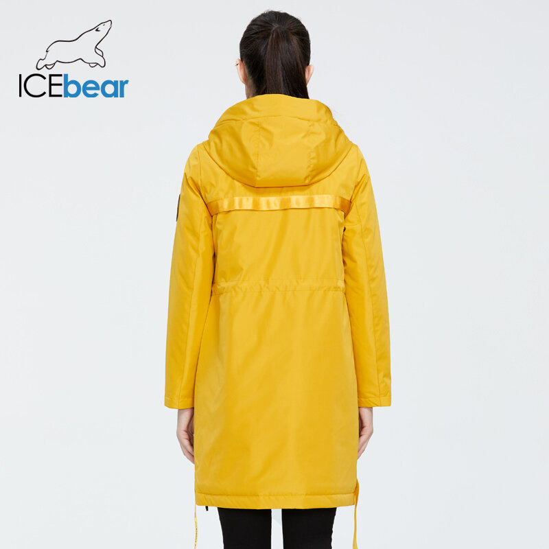 ICEbear 2023 nowa, jesienna damski płaszcz z kapturem odzież na co dzień jakości mody jesień parka odzież marki GWC20035D