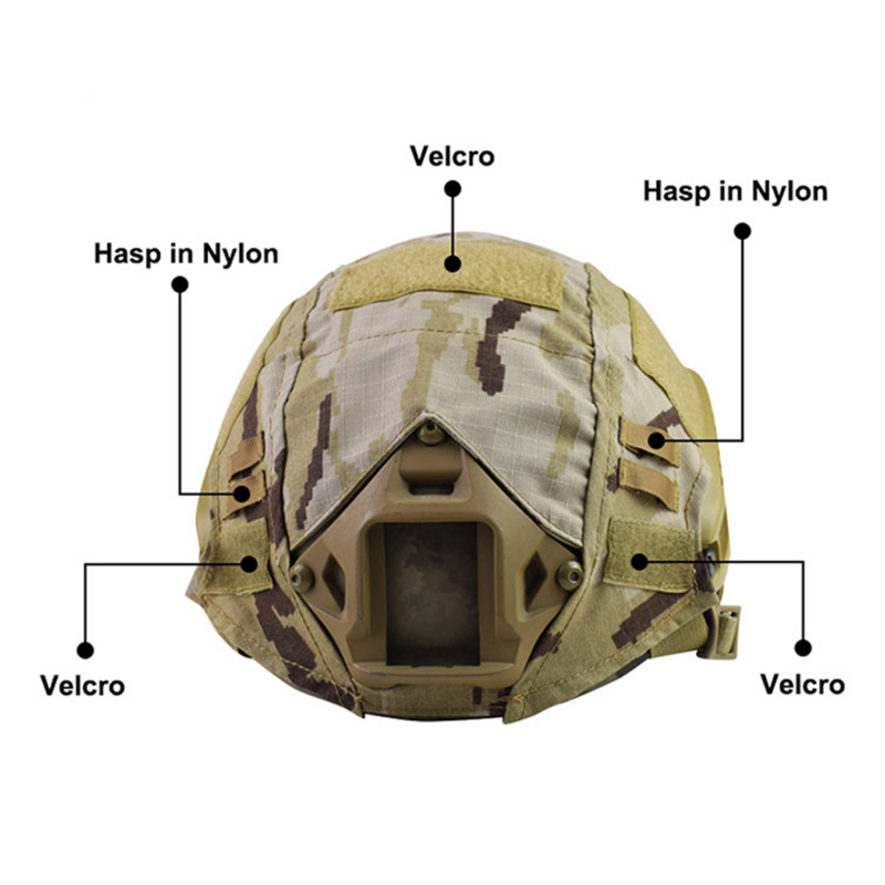 Copertura del casco militare tattico CS Wargame Army Paintball Airsoft caccia copertura del casco da tiro per caschi veloci MH/BJ/PJ